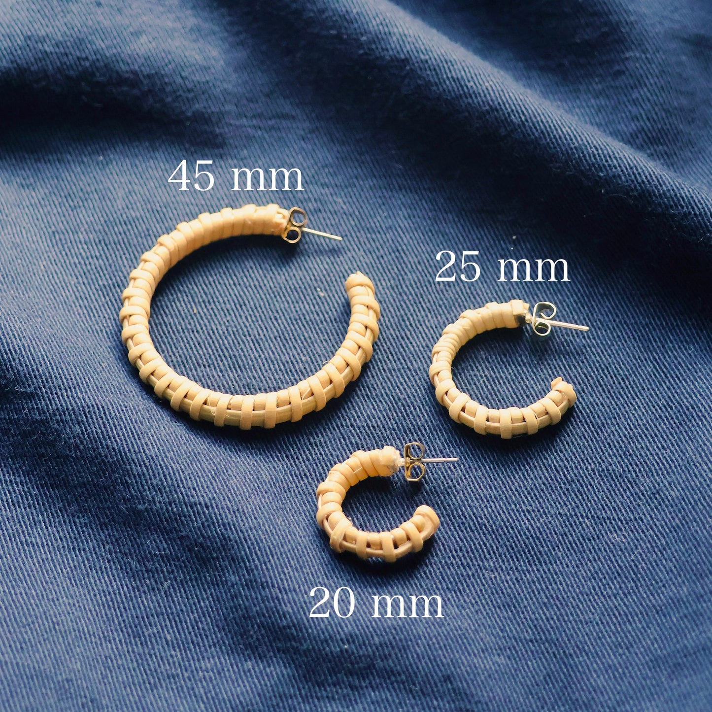 Small Woven Hoop Earrings